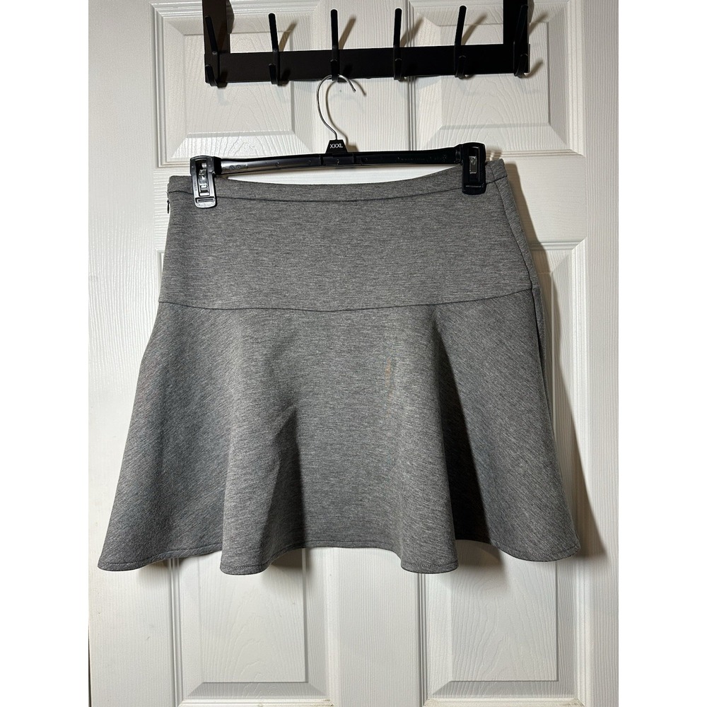 Merona Women's Skirt Size 10 Gray Flounce Mini